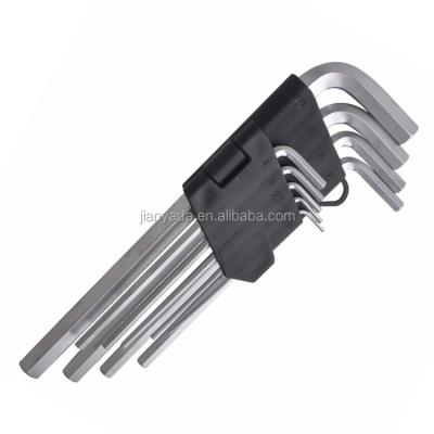 China 9PCS Carbon Steel 1.5-10.0mm Allen Socket Hex Key L-Key Kit Hex Key Set Carbon Steel Key Reinforced To Harden Metric Finish NLJBS02 for sale