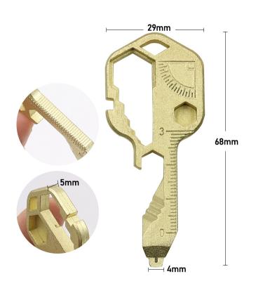 China 24 in 1 Multifunctional Stainless Steel Keychain Wrench JYD-wrench-40 for sale