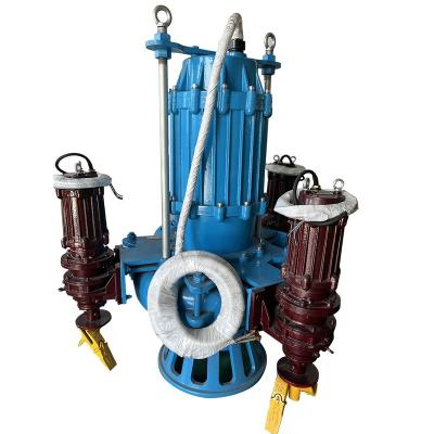 China Shanglishi Single Stage Single Stage Suction 50hp Centrifugal Sewage Sump Sump Sludge Submersible Gasoline Long Life With Agitator for sale