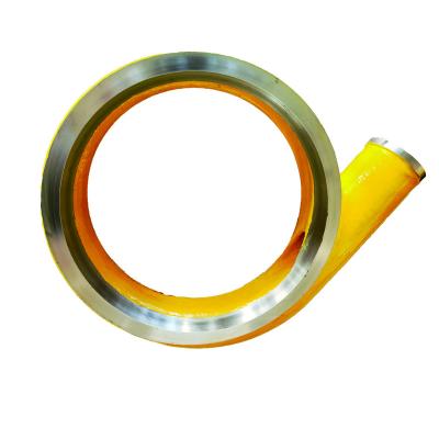 China Irrigation and Agriculture Shanglishi High Quality Anti-abrasive High Chrome Alloy Slurry Water Pump Spare Parts Volute Rubber Ceramic Lining for sale