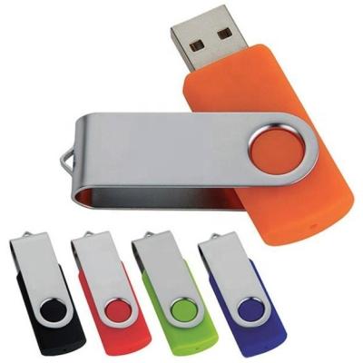 China Fast Speed ​​Data Saving Customized Colorful Rotating USB Flash Drive For Promotional Gifts for sale