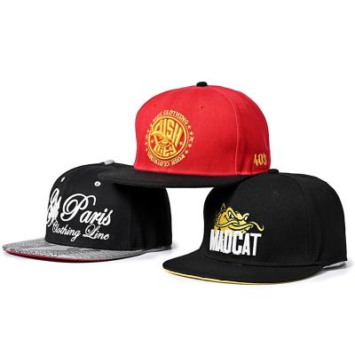 China COMMON Custom Logo Design 6 Panel Classic Snapback Fashion Sports Hats for sale