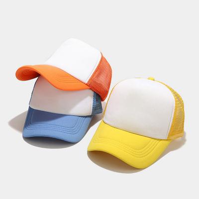 China Colorful Cheap White 5 Panel Foam Mesh Sports Baseball Trucker Hats Hat COMMON for sale