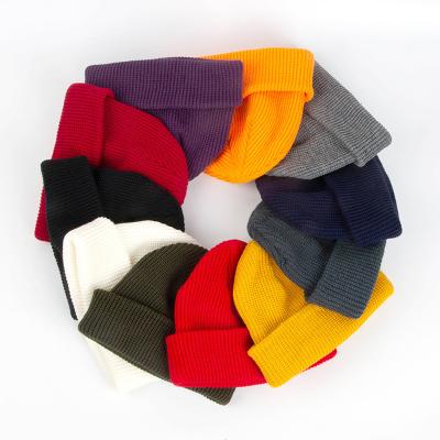 China New COMMON Fashion Color Knit Beanie Hats Custom Logo Wholesale for sale