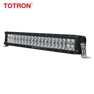 China Diecast Aluminum Housing 4x4 Led Lights ATV 120W 12V 24V IP67 Auto LED Lights High Lux Double Row Led Offroad Light Bar for sale