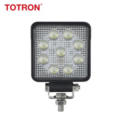 China High Brightness Low Current 12V Work Lights Super Bright 4 Inch LED High Output Emark 4x4 Led Lights 24V LED Working Lights 27W for sale