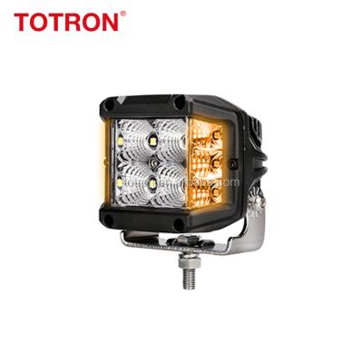 China Die Cast Aluminum Housing Side Shooter Warning Lights 12V Waterproof 4x4 Off Road Lights Led Strobe Light For Trucks for sale