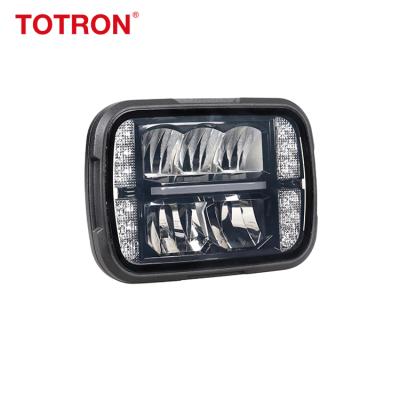 China 1380lm/1008lm Truck LED Headlight Tractor Turn Signal Light Beam High-Low Snow Plow Headlights 12 Volt Truck Enthusiast Headlights for sale