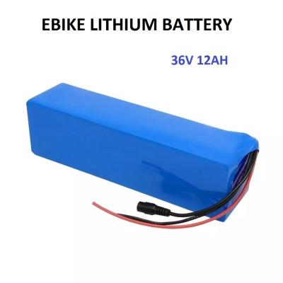 Chine Batterie au lithium électrique du vélo 18650 36v 12ah à vendre