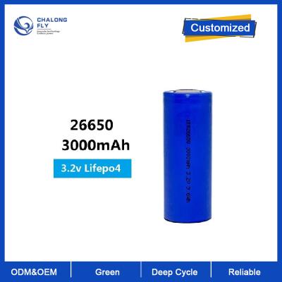 Chine Cellule de batterie adaptée aux besoins du client du fer Lifepo4 de lithium 26650 3.2V 3000mAh pour le scooter électrique Motocycles de vélo d'EV à vendre