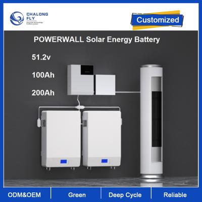 China van de het Huisenergie van 48V 100Ah 200Ah de Accu 6000cycles 1C LiFePO4 Zonneess Te koop