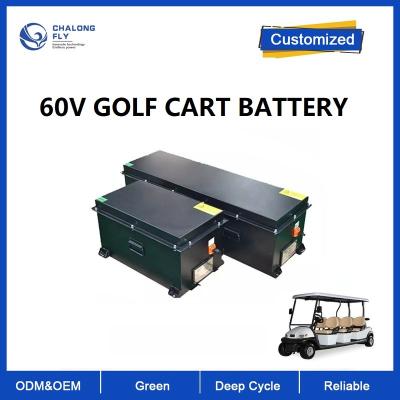 China CLF OEM ODM 48V 60V 72V 80Ah 100Ah Cart de golf personalizado NCM LiFePO4 paquetes de baterías de litio con estabilidad BMS CAN IP65 en venta