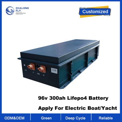 China OEM ODM LiFePO4 lithiumbatterijpakket elektrische boot maritieme EV batterijpakket elektrische boot/jacht 96v 300ah Lifepo4 batterij Te koop