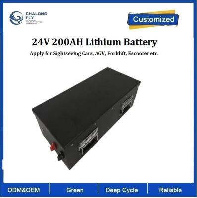 China CLF OEM Power Lithium Eisen LiFePO4 200Ah 24V Lithium Batteriepakete für Sightseeing-Autos AGV Gabelstapler Roller EV Auto zu verkaufen