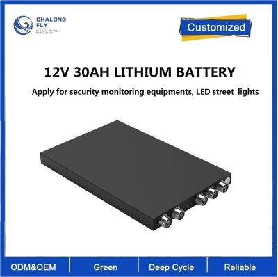 China OEM LiFePO4 Lithium-Eisen 12V 30AH Tiefkreislaufbatterien Lithium-Eisenphosphat für die Überwachung der Sicherheit LED-Straßenbeleuchtung zu verkaufen