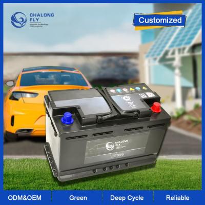 China CLF AGM ODM OEM Lifepo4 Bateria Start-Stop para Automóveis MSF 12V 80Ah Bateria Auxiliar de Substituição de Acumuladores no Automóvel à venda