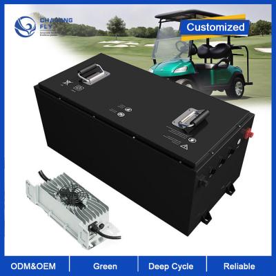 China CLF 48V 51.2V 100AH/200AH Batería eléctrica de litio para carrito de golf 72AH/160AH 48 Volt Lifepo4 Golf Car Battery Pack en venta