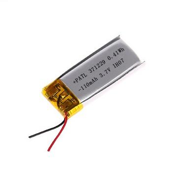 China 3.7V 110mAh Li Polymer Battery UL 1642 verklaarde voor Sprekersregistreertoestel Te koop