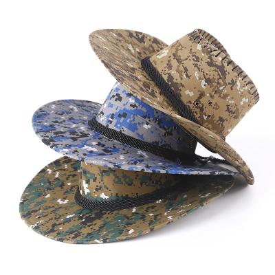 China Western Hat Fisherman Boater bucket hats and hats\cowboy pure comfortable\durable comfortable\durable fashion\new hot selling classic 100% cotton hat camouflage for sale