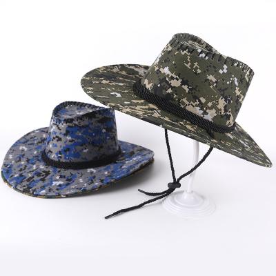 China Fashion\comfortable fashion\durable\comfortable military western cowboy\durable Camouflage Hat MongolianCap with big Eaves summer sun visor hats for sale