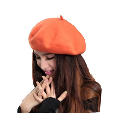 China New Winter Women Character Hat Vintage Berets Wool Covers Woolen Beanie Hat boinas tambourine beret mujer for sale