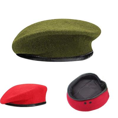 China 2020 Russian unisex woolen military hat beret hat fashion character army soldier women uniforms berets for men for sale