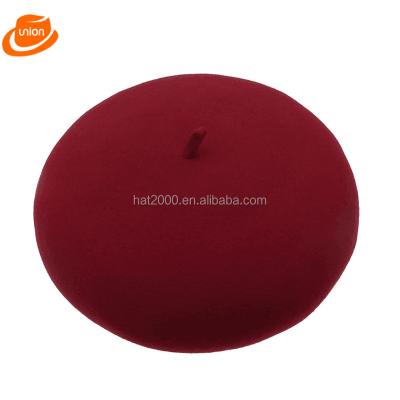 China Character Dobby Style And 100%Wool Wool Felt Cashmere Material Beret Knit Hat for sale