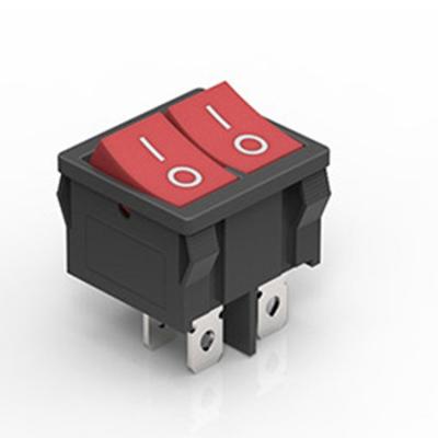 China RS50202 SpecialOn/Off Mini Double Button Rocker Switch 12V Hot Selling RS502 Waterproof Switch for sale