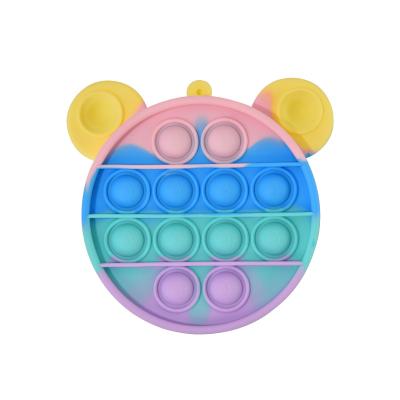 China 2021 new popular new bubble reliever extrusion push rotating hand finger press toy wiggle toy squeeze sensory toys for sale