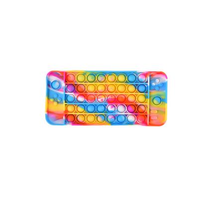 China Stress reliever extrusion gamepad kids keyboard bub noise squeeze wiggle person toys wiggle toy Christmas for sale