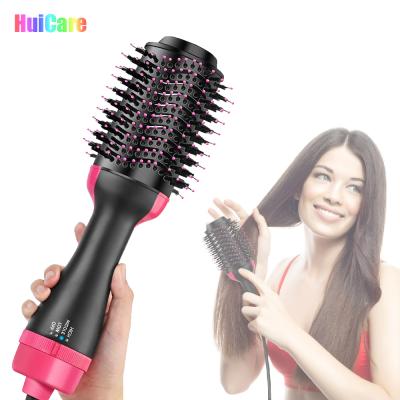 China Ionic Salon New 3 in 1 One Step Blow Dryer Volumizing Hair Drying Comb Hot Airbrush Straightening Hair Dryer and Volumizer for sale