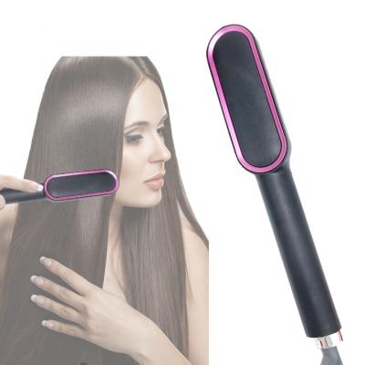 China 2021 Newest Compact Professional Electric and Steam Fast Heating Hot Straightening Comb Hair Curler Comb Straightener for sale