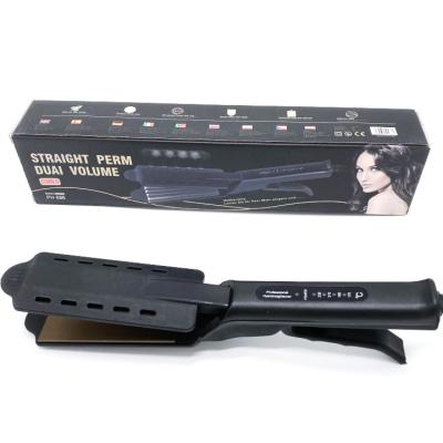 China Pro Hair Straightener Professional Hair Styling Tools Flat Iron PTC Fast Heater Steam Straightening Hair Straightener Titanium Flat for sale