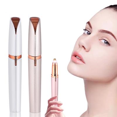 China 1pc Portable Electric Eyebrow Ear Neck Sniff Hair Shaping Kit Electric Trimmer Painless Pen Eyebrow Makeup for sale