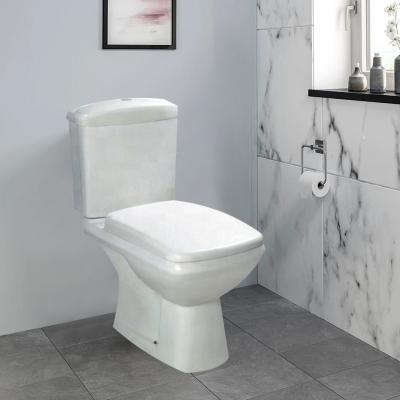 China White Modern Double-Flow China Factory WC Bowl Close Coupled Toilet With Soft Narrow Toilet Bathroom Bowl Seat for sale