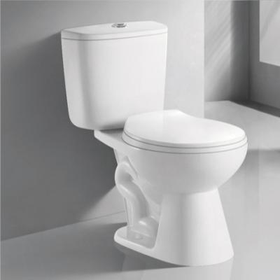 China Two Piece Washdown Modern American Standard Sanitary Double Toilet Sanitary Two Piece Siphonic Strap Ware Wc Easy Cleaning Flush Bathroom for sale