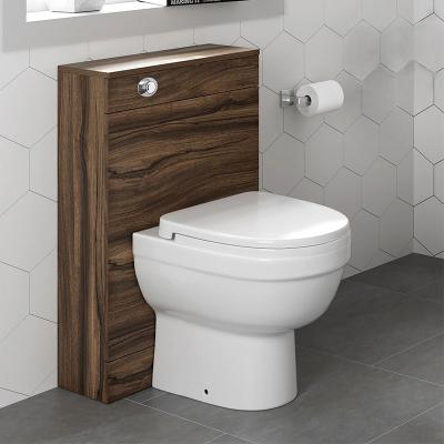 China Luxury Western Sanitary Ware Toilet P Trap BTW Hidden Ceramic Toilet Bathroom Ceramic Cistern Back to Wall WC Bowl for sale