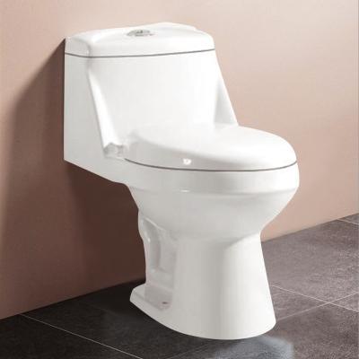 China New Design Traditional Siphonic Close Couple One Piece Modern Toilet WC Bowl Toilets One Pcs Toilet Asia Toilet for sale