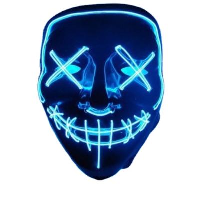 China 1.Dropshipping Dropshipping 3.Increase life glowing eyes glowing glowing ghost face party mask Halloween mask 2.Super shine [Freeshipping to USA ] for sale