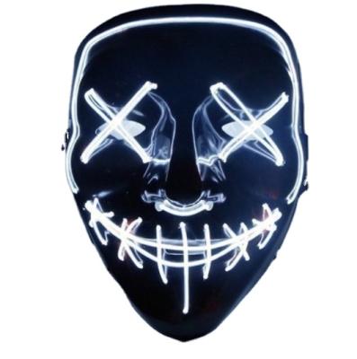 China 1.Attraction Dropshipping LED Ghost Face Party Mask Nightclub Atmosphere Fluorescent props 3.Increase eyes 2.Super shine [Freeshipping to most countries] for sale