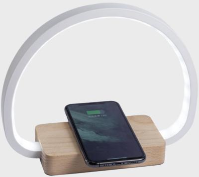 China ABS+ multifunctional burlywood mobile phone LED eye protection dropshipping wireless charging lamp [FreeShipping to Most Countries] for sale