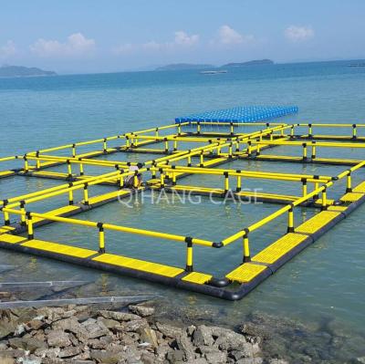 Китай Square shape HDPE cages, fish cage floating in Thailand продается