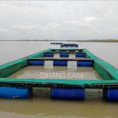 China 4x4m high density tilapia fish farming cage floating cage for sale