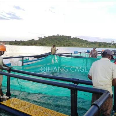 China Offshore aquaculture floating cages for tilapia fingerlings farm for sale