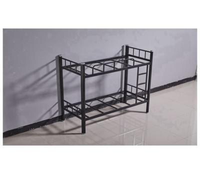 China (Others) Adjustable Economic Custom Design Iron School Student Twin Over Full Double Bunk Bed for sale