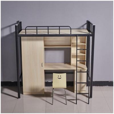 China Modern New Arrival Latest Design Bed And Double Table School Bunk Bed For Dormitory for sale