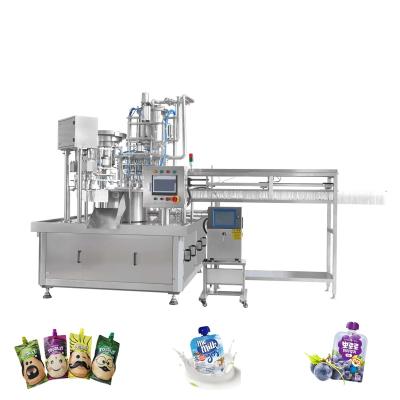 China Factory Price Automatic Fruit Food Mayonnaise Juice Ketchup Spout Pouch Filling Capping Machine Vinegar - Buy Doypack Filling Machine for sale