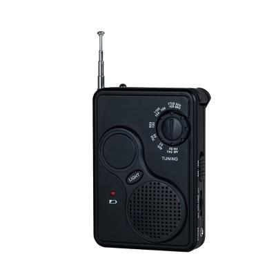 China AM/FM wind dynamo radio portable emergency radio with light and charger hand crank radio with LED light for sale