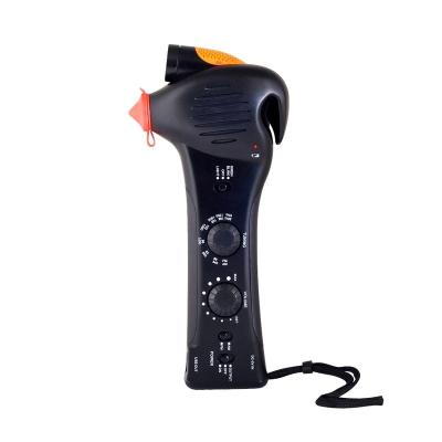 China AM/FM Radio Car Emergency Cut Hammer and Seat Belt Glass Cutter with Emergency Alarm Radio and Cell Phone Charger for sale