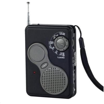 China AM/FM/WB Radio Mini AM/FM Emergency Time Radio With LED Light for sale